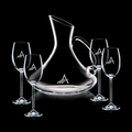 60 Oz. Bearden Carafe w/ 4 Wine Glasses